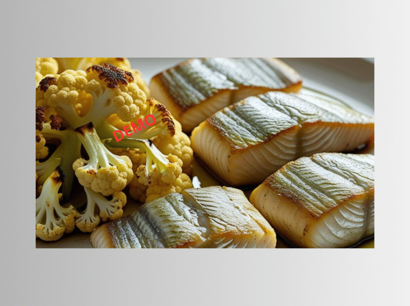 Filets de poissons au beurre citronné avec chou-fleur CHF 25.-